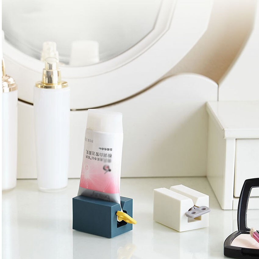 1PC Manual Toothpaste Squeezer Standing Bathroom Toothpaste Squeezers Holder, Facial Cleanser Rotating Squeezer Clip