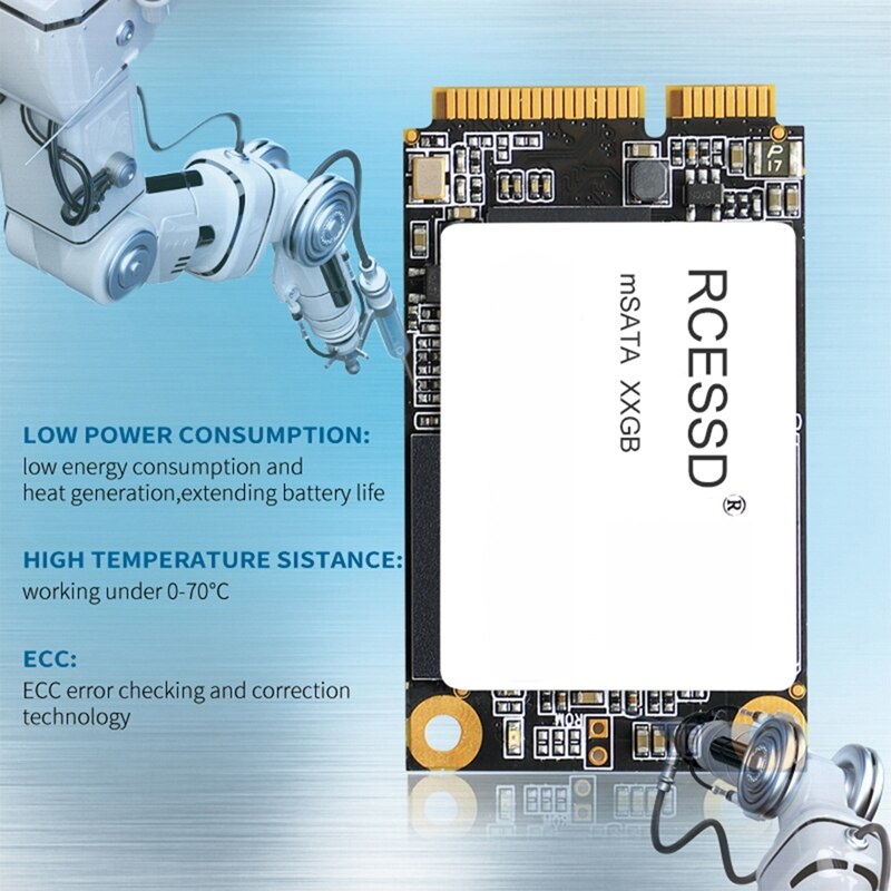 RCESSD MSATA SSD 240GB Solid State Drive Internal High Speed 5Gbps Hard Drive Disk SATA SSD for Notebook Laptop