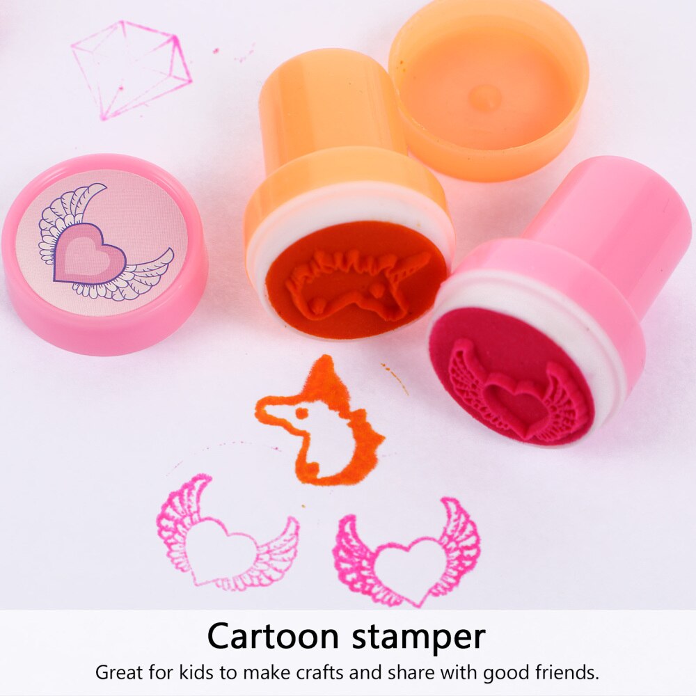 20pcs Cartoon Seal Stamper Set Stamps for Kid Party Favor