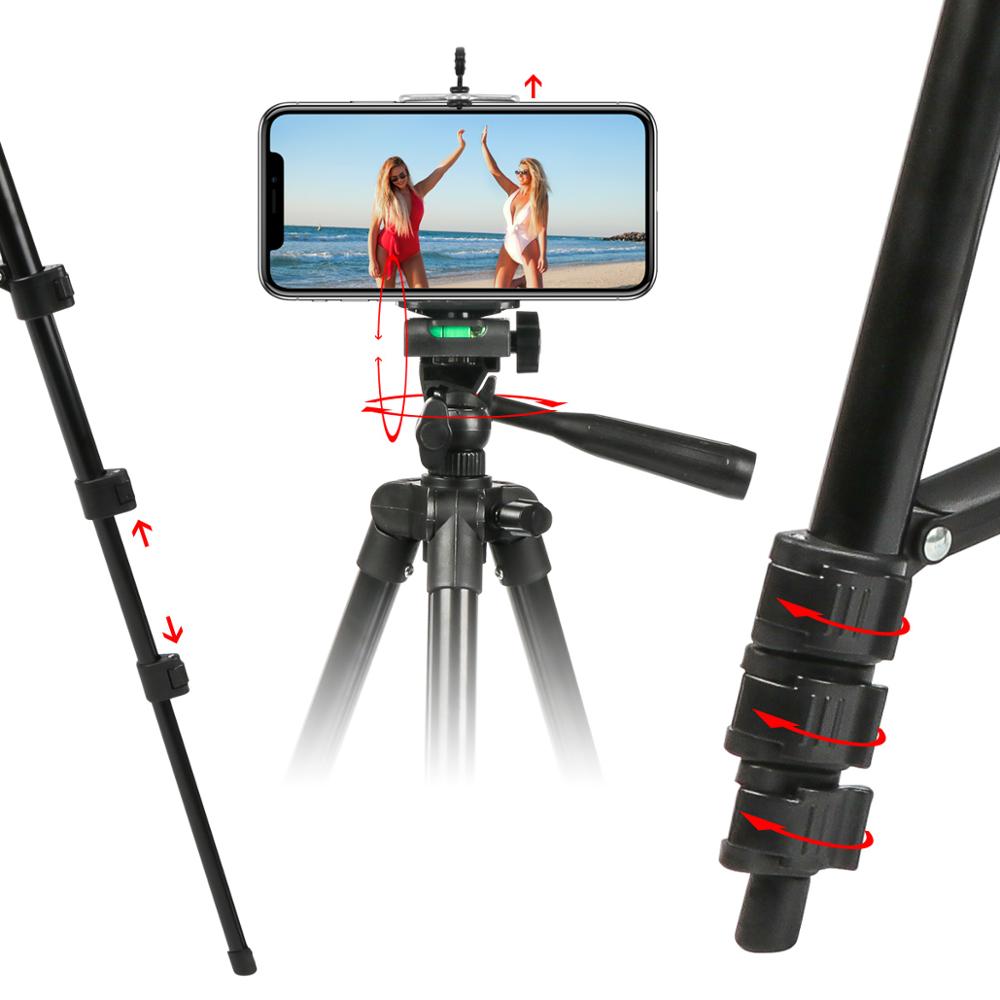 Dimbare Led Selfie Ring Licht Met Statief Voor Mobiele Telefoon Studio Usb Selfie Licht Ring Lamp Grote Fotografie Ringlicht Fs