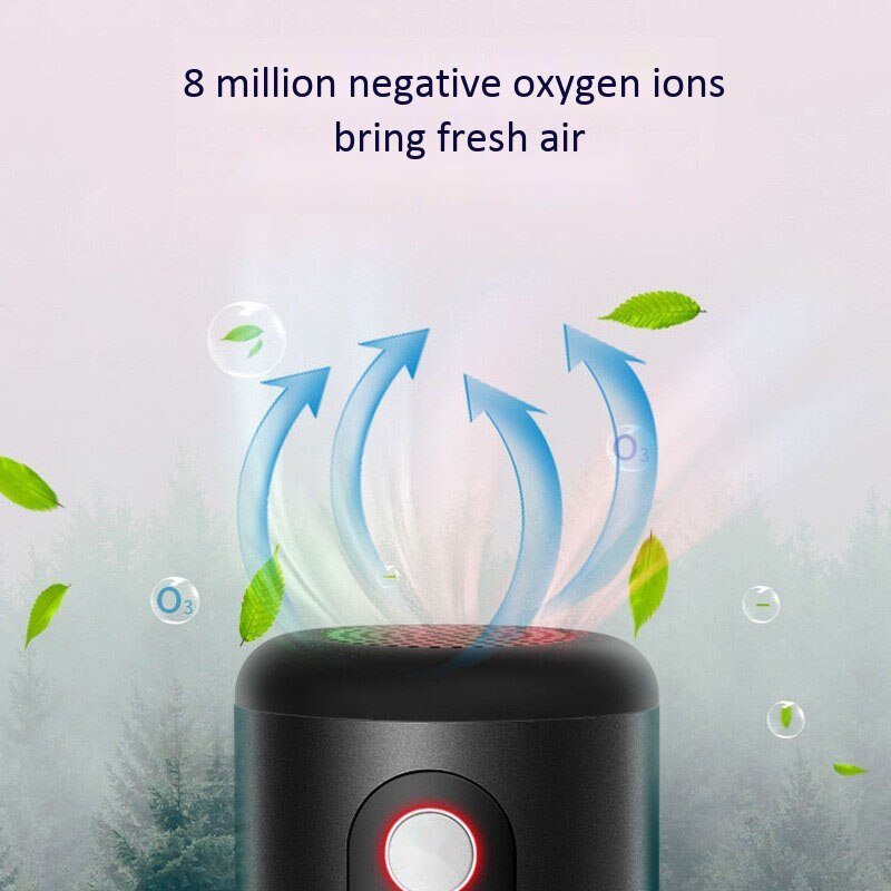 Voiture de générateur d'ozone d'ion négatif d'épurateur d'air de voiture en plus de l'odeur de formaldéhyde avec le filtre à Air frais de filtre de HEPA