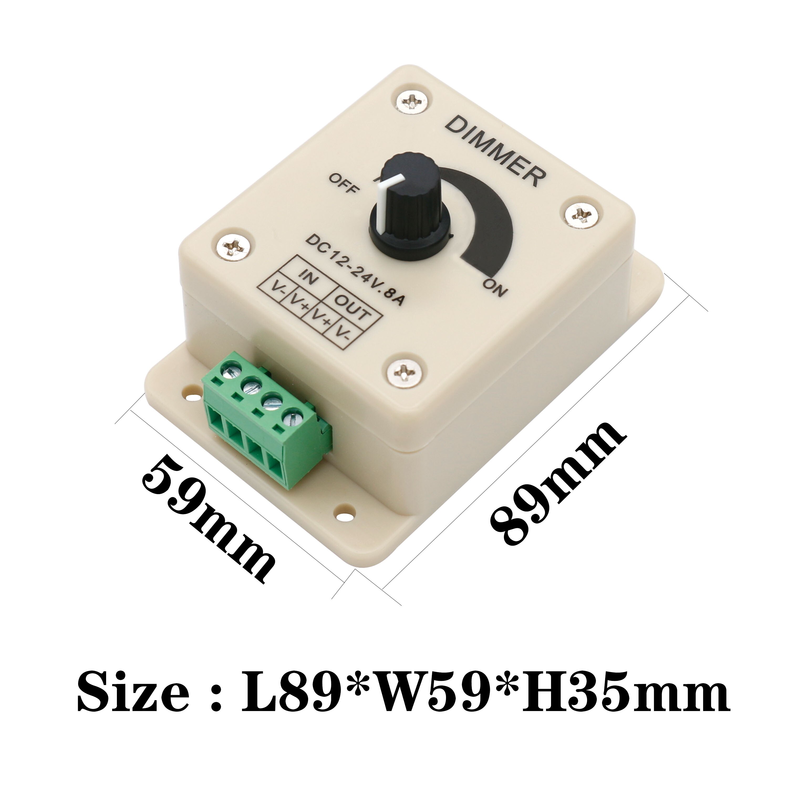 DC12V DC24V LED Dimmer Schalter Treiber LED 8A Spannungsregler Einstellbare Regler Für LED Streifen Licht und Dunklen Schalter