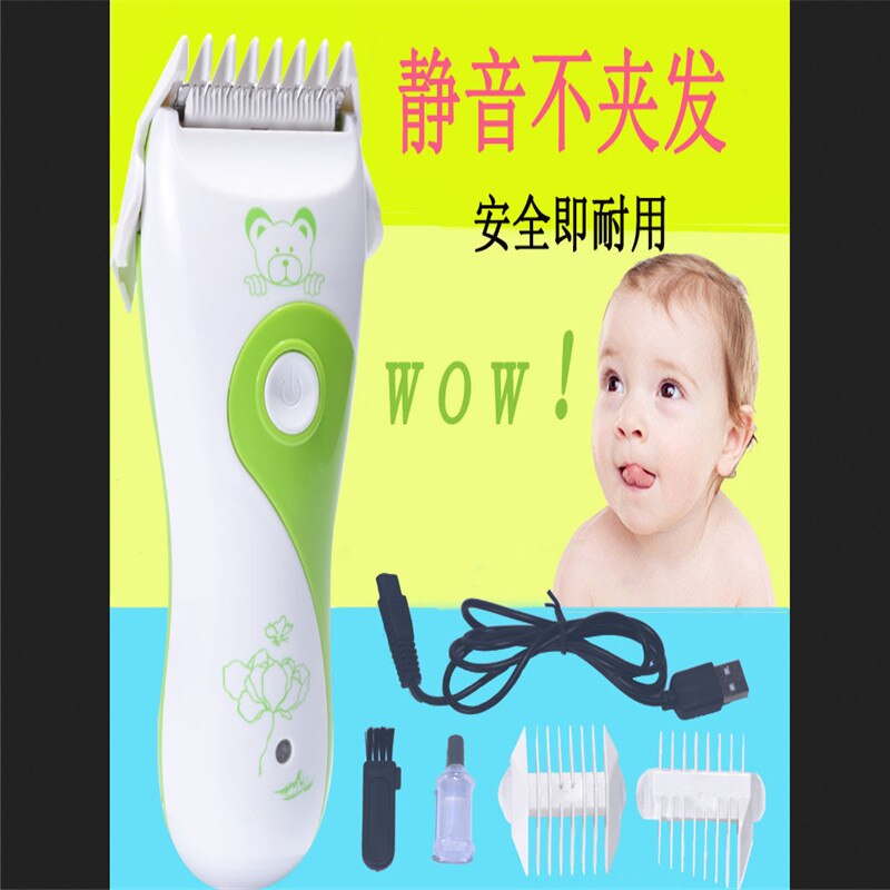 Baby Hair Clipper Infant Mini Electric Hair Trimmer Quiet USB Rechargeable Shaver Kids Haircut Beard Razor