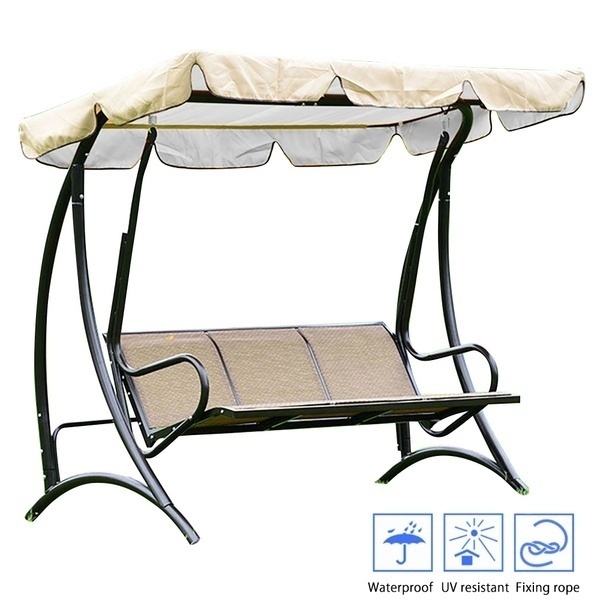Schommelstoelhoes, tuinluifel, waterdichte bovenkap, stofdichte stofhoes voor tuin, binnenplaats, schommelstoelhoes voor buiten