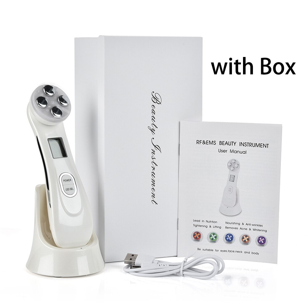 Rf Facial Massager Voor Gezicht Radio Frequentie Lipocavitation Apparaat Masajeado Huidverstrakking Mesotherapie Lifting Machine Tools: White Gift Box