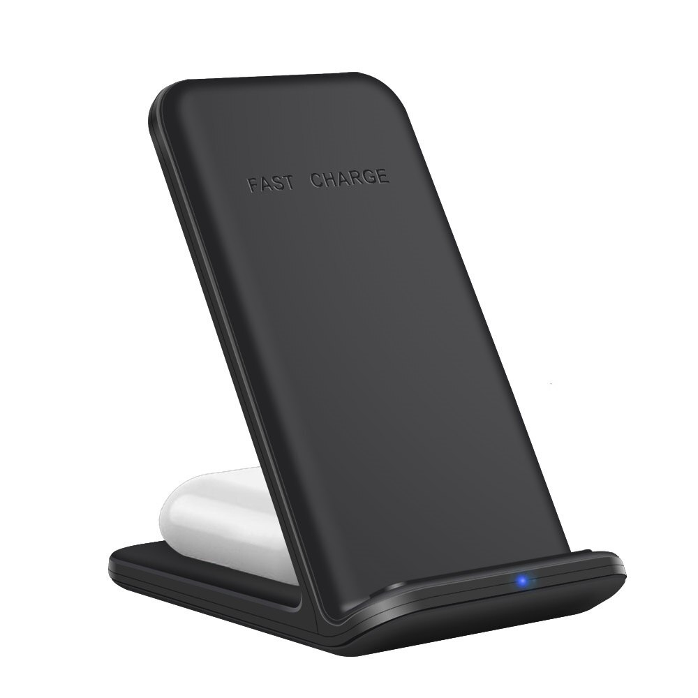 FDGAO Qi 15W Fast Charge 3 In 1 Wireless Charger Station Dock Stand For iPhone 11 XS XR X 8 Apple Watch SE 6 5 4 3 Airpods Pro: Phone and Earphone