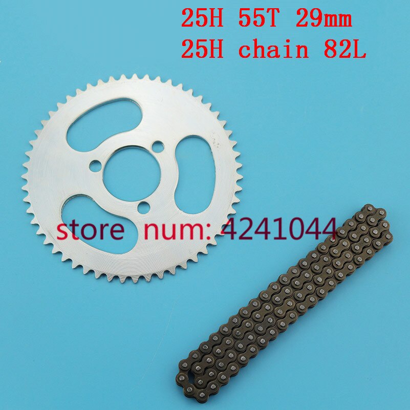 25H chain 82 links JH70 JH90 Timing chain and 25H rear sprocket 55T teeth 29mm for 47cc 49cc 2 Stroke Mini Moto Pocket Bike