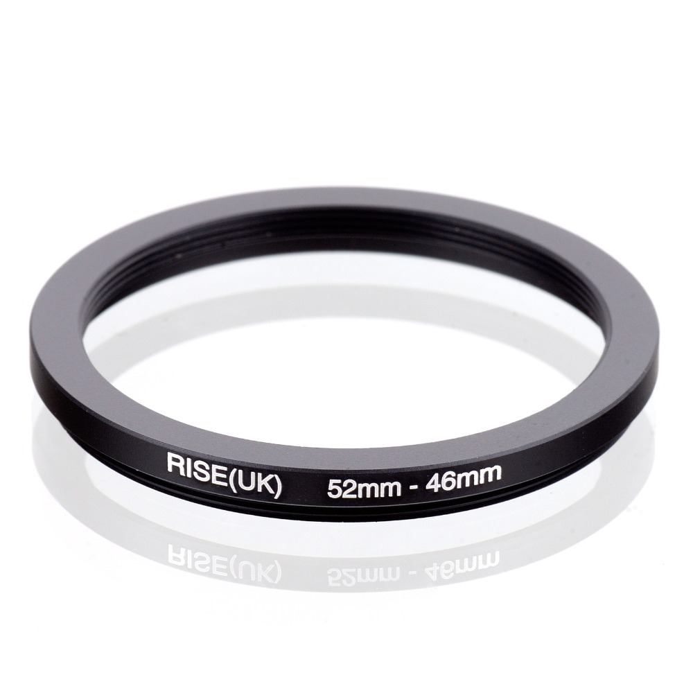 RISE (UK) 52mm-46mm 52-46mm 52 om 46 Step down Ring Filter Adapter black
