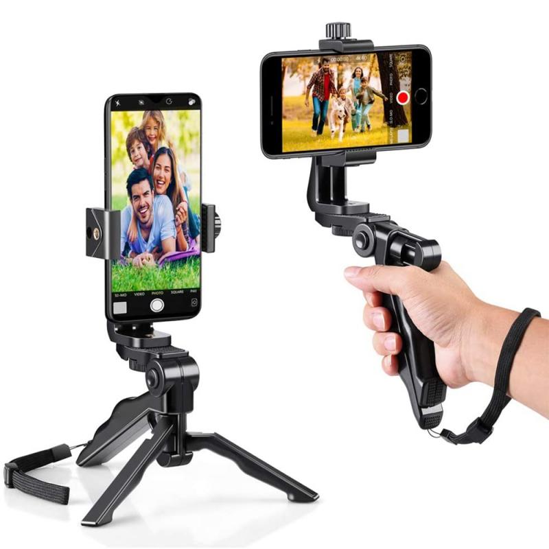 Mini trépied pour téléphone, Smartphone vidéo trépied support poignée poignée pour DJI Osmo poche cardan pour Iphone Smartphone pour appareil photo