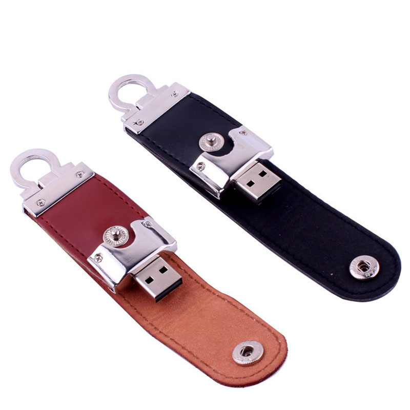 Leather keychain usb 3.0- flash drive 128 gb 32 gb 64 gb high-speed metal memory stick pen drives 16 gb red pendrive 8 gb usb 3.0- hard drive