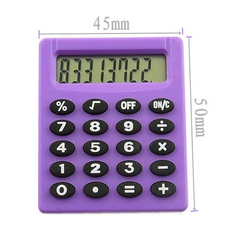 BINFUL 10 stks Super Mini Snoep kleur Rekenmachine Functie Studenten Kantoor Collectie Calculator Student: purple