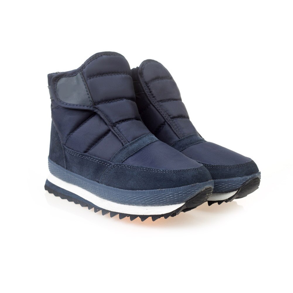 Botas de neve masculina inverno quente impermeável velo forrado tornozelo botas caminhadas sapatos casuais zj55