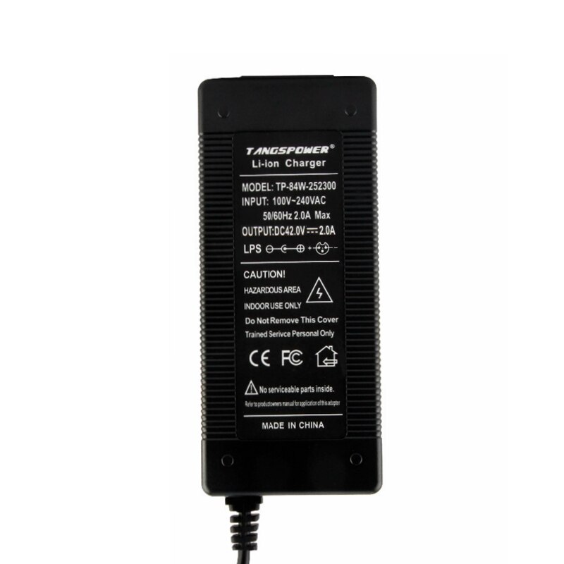36v lader rca 10mm plug lotus connector uitgang 42v 2a elektrische fiets powerboard lithium batterij scooter opladen