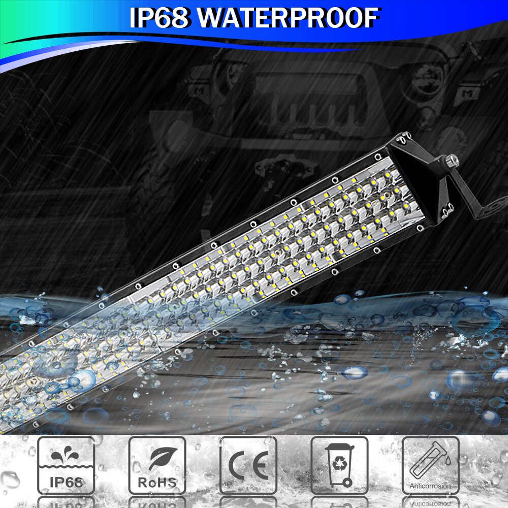 Aeobey LED 24 inch LED Light Bar Offroad Driving For SUV ATV Boat Car Truck Tractor 528 Watt Strip Lights