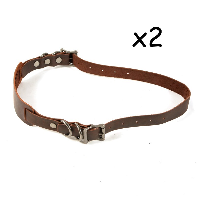 Retro Motorfiets Bandage Side Bag Strapping Riem Bilaterale Locomotief Strapping Riem Lederen Band Camel Bag Vaste Riem: Chocolade