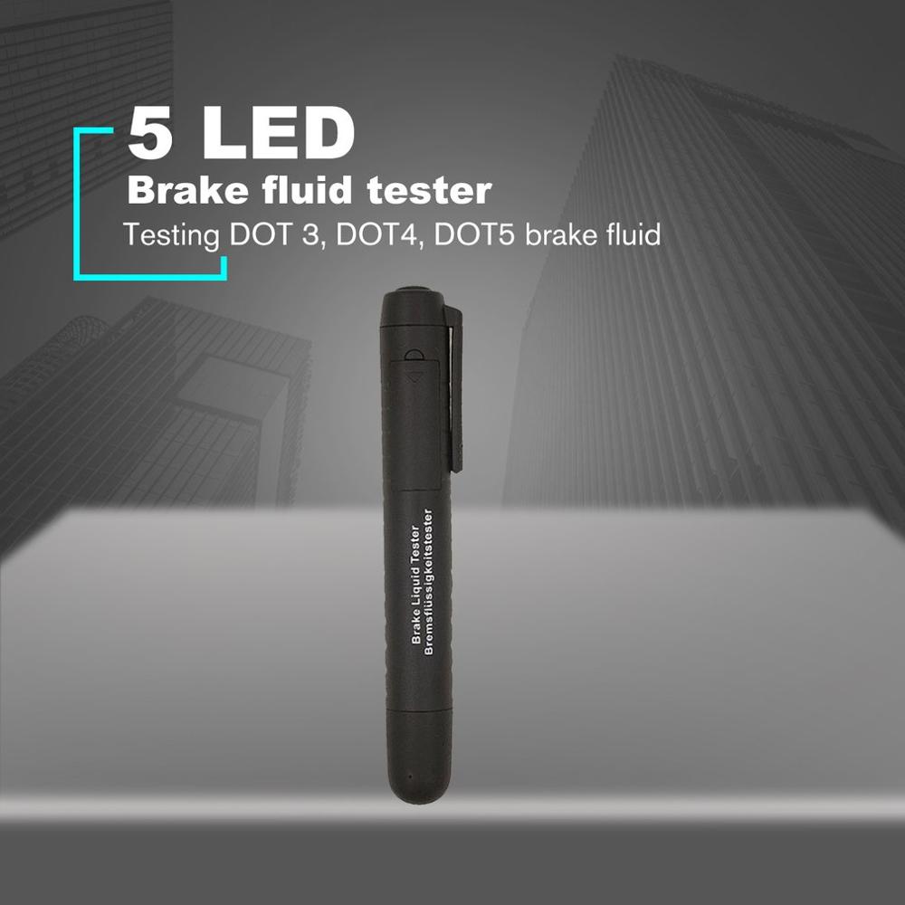 Bremsevæske væske tester olje sjekk penn auto 5 led bil kjøretøy testverktøy for testing prikk 3 prikk 4 prikk 5 prikk 2 bremsevæske