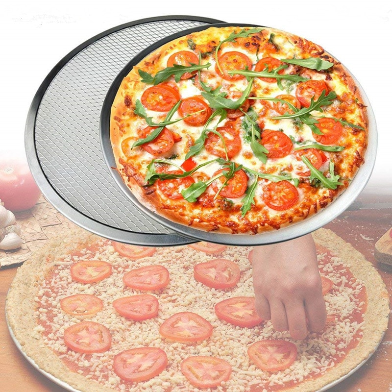 Seamless Aluminum Pizza Screen Commercial Grade Pizza Pan 6/7/8/9/10/1 Inch