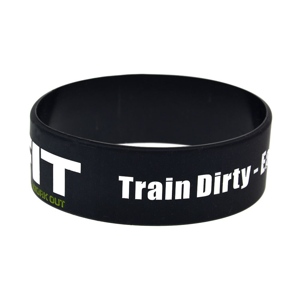 Obh 25 Stuks 24 Uur Fit Trein Vuile Eet Schoon Verblijf Fit Siliconen Armband Een Inch Breed Volwassen Grootte