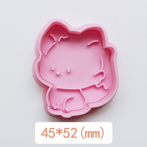 Cute Forest Animal Cookie Cutter Squirrel Owl Leaf Biscuit Fondant Mold Cookie Baking Mold 3D Plastic Press Biscuit Mold: 5