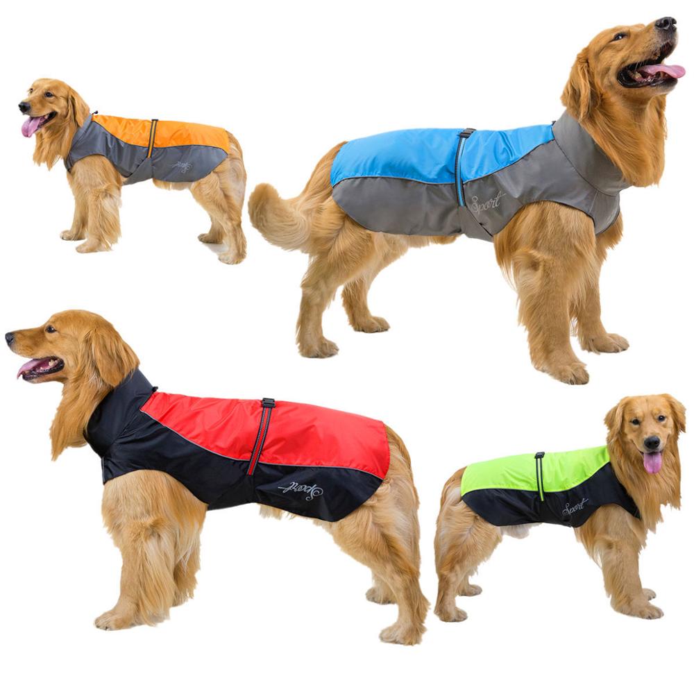 Large Dog Clothes Raincoat For Husky Labrador Border Collie Waterproof Big Dog Coats Clothing Rain Coat For Big Dogs 3XL-9XL Pet