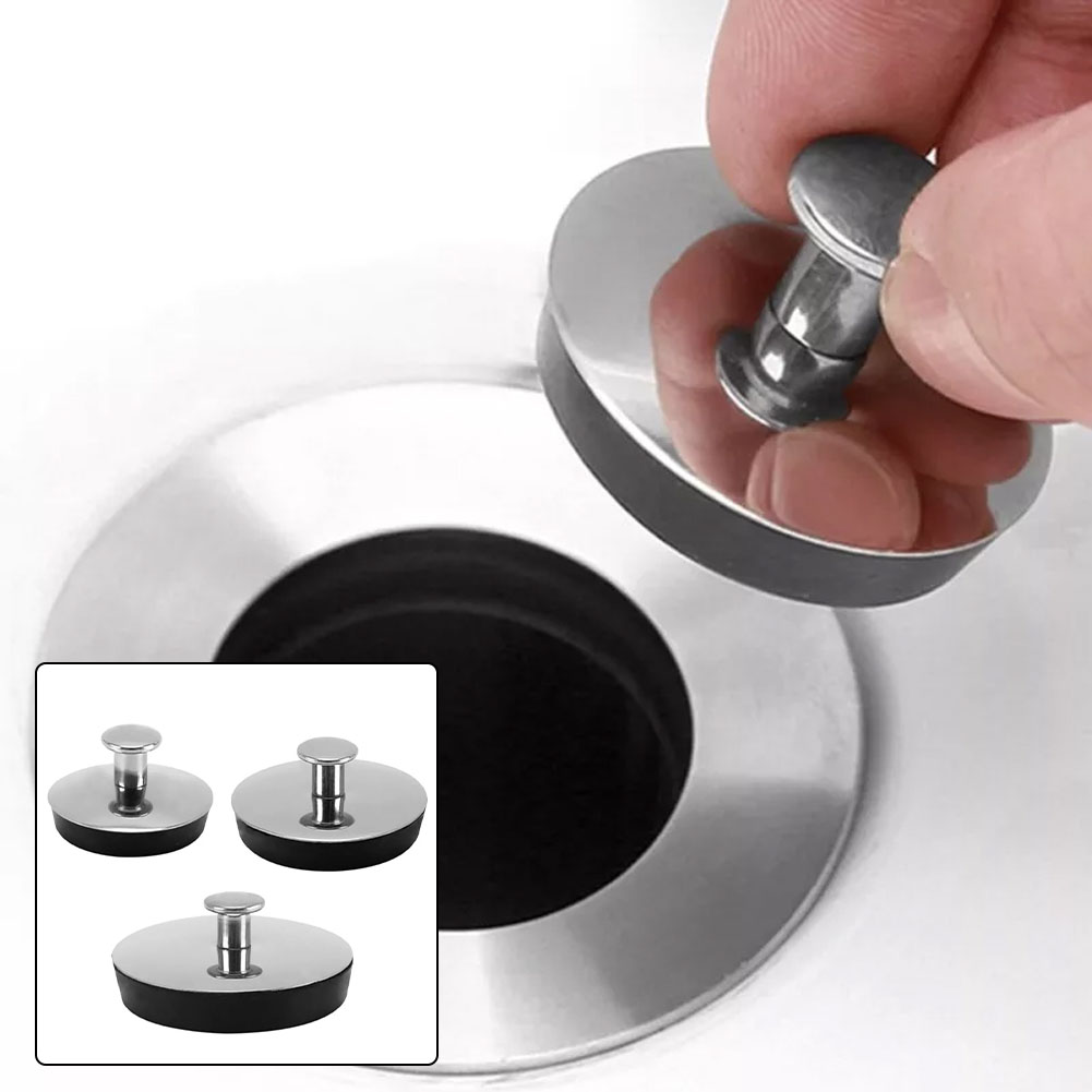 1pc Universal- Schlecht Waschbecken Edelstahl Waschbecken Stecker Badewanne Abfluss stopfen für 33-35mm 43-44mm 54-55mm Waschbecken Stecker