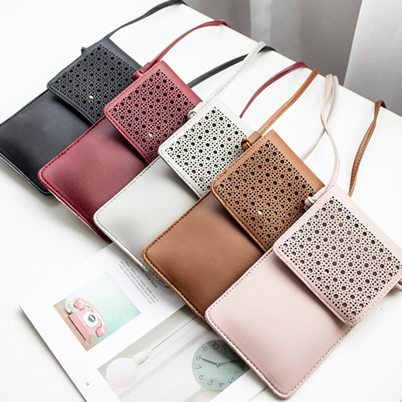 Cross Body Mobile Phone Bag Touching Screen Clear Window Mini Purse Cell Phone Bag Pouch FS99