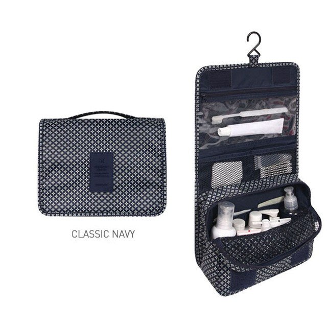 Women's Travel Portable Waterproof Cosmetic Bag Beautician Hanging Toiletry Bags make up Organizer Men women Makeup toilet bag: N