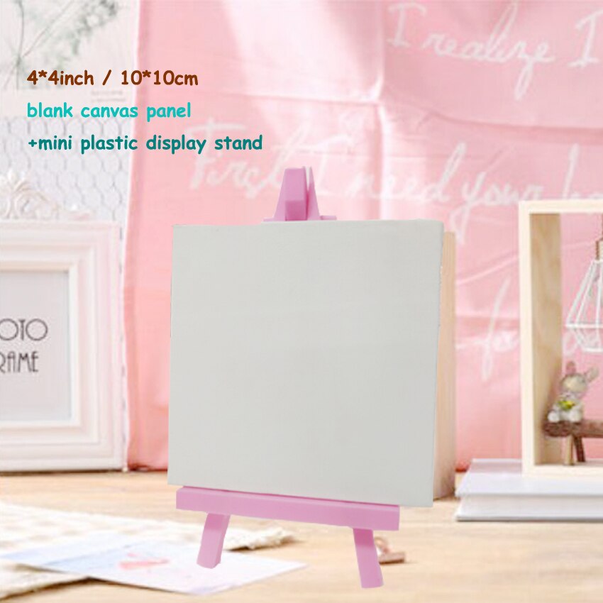 Mini chevalet en plastique, support de 16cm de long, couleur rose pour les types et les étudiants