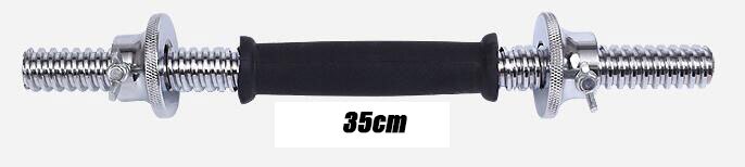 ALBREDA-Barra de pesas de 35/40/45CM, mancuerna de galvanoplastia, barra recta para gimnasio, levantamiento de pesas, entrenamiento deportivo: Plata
