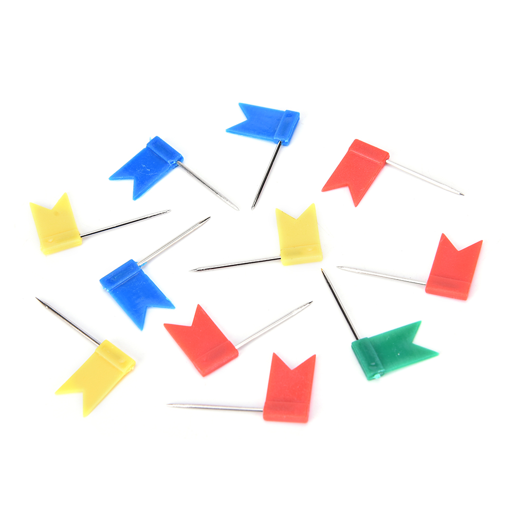 50 pièces couleur drapeau punaises liège conseil carte dessin bureau fournitures scolaires à domicile