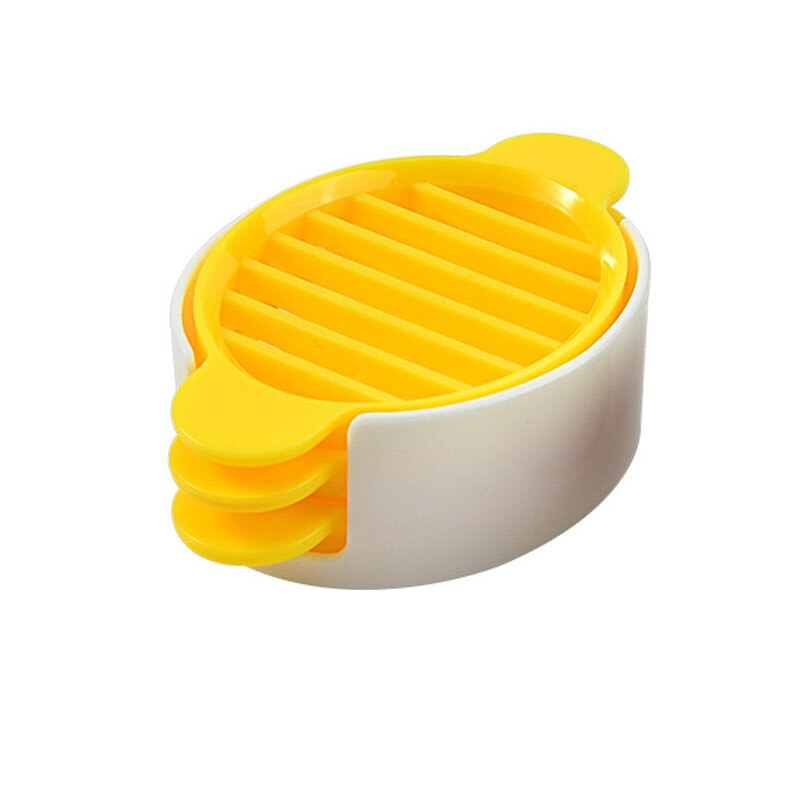 Bakken Ei Cutter Multi-Functionele Egg Slicer Keuken Tool Eieren Snijden 3in1 Gadgets Ei Splitter Artefact Koken Gereedschap: Yellow