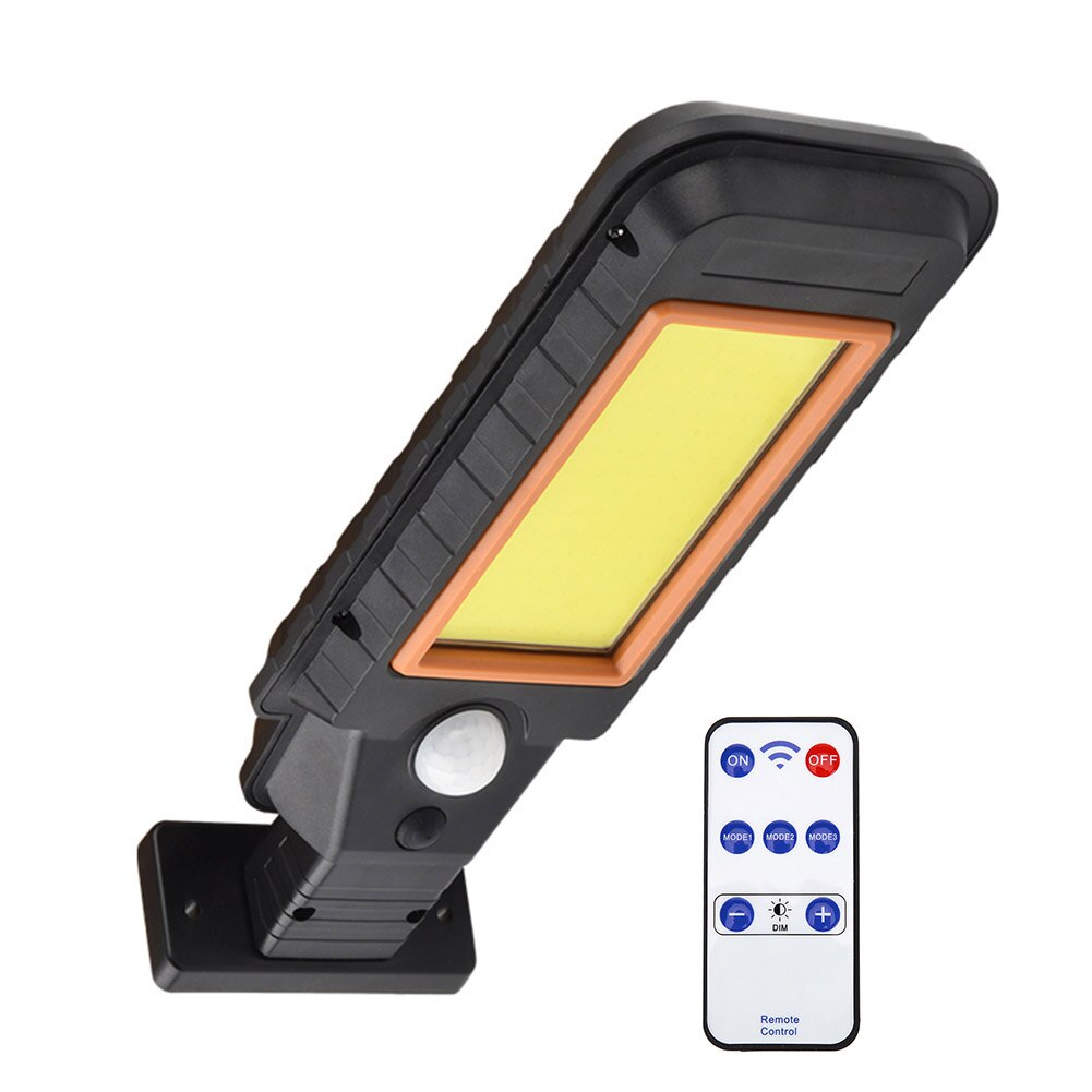 LED Wireless Remote Control Solar Street Light Outdoor Waterproof Wall Lamp Human Body Induction Garden Light Solar Lamp: 128COB with Remote