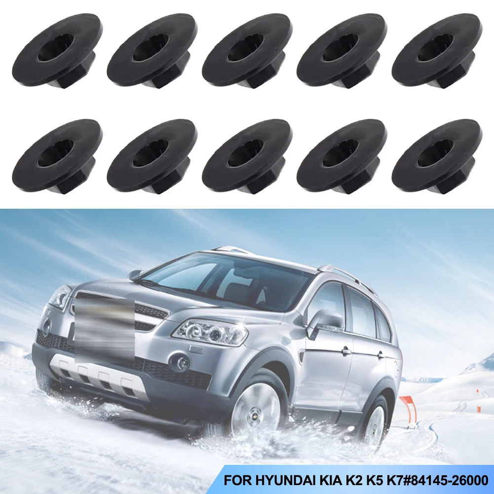 10 szt. Klipsów mocujących błotniki samochodowe, osłony nadkoli, klipsy do osłon przeciwbryzgowych, nakrętki mocujące błotniki do Hyundai Kia K2 K5 K7 # 84145-26000