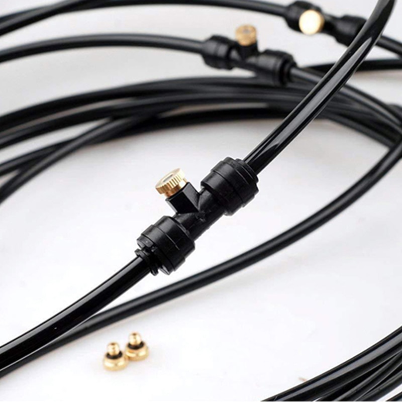 Mist Cooling System Portable Outdoor Garden/Patio Cooling System Cool System For Lawn Greenhouse Irrigation System 12M