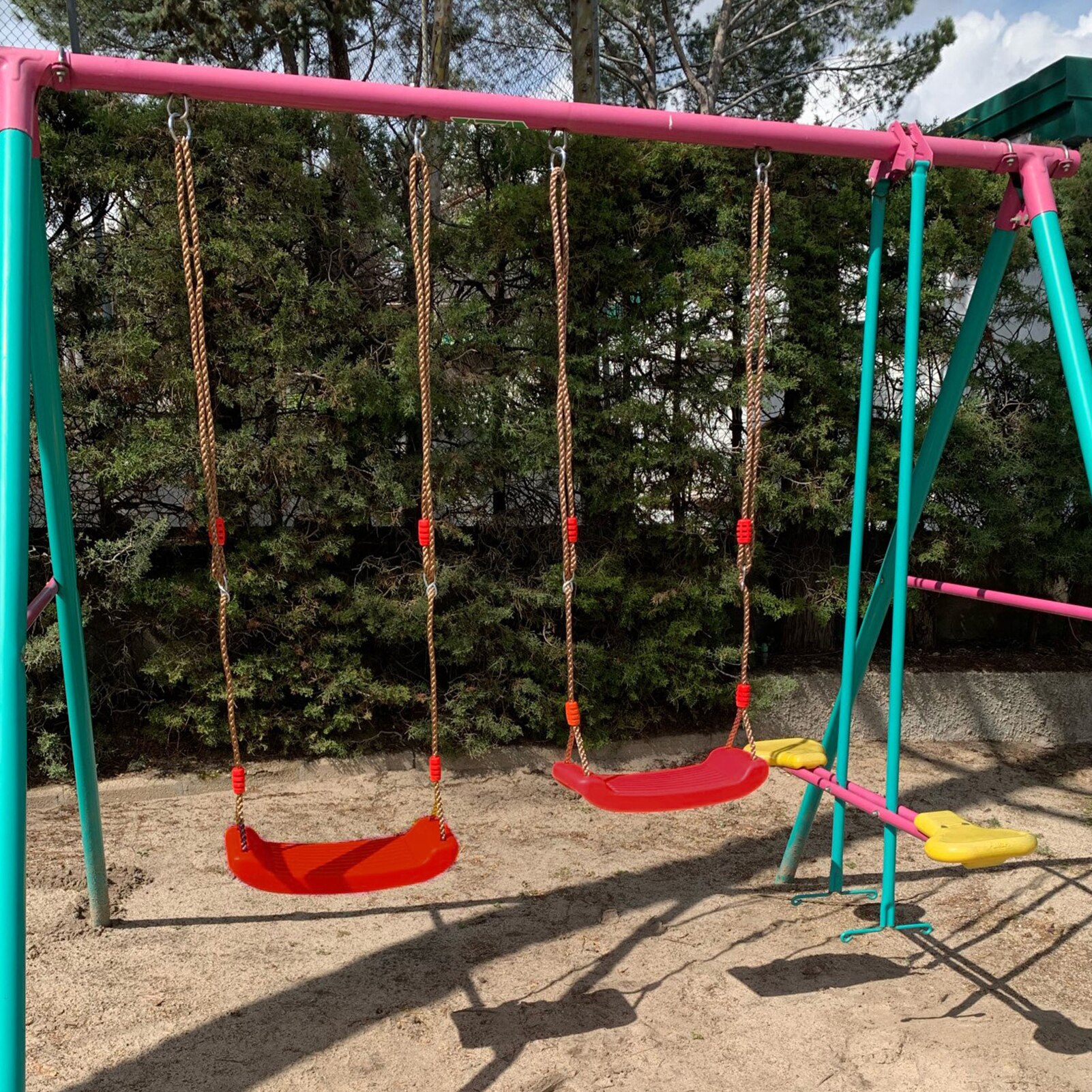 Outdoor Kinderen Swing Met Touw Speeltuin Set Speelgoed Kunststoffen Swing Buigen Kunststoffen Swing Kids Outdoor Speelgoed Camping Games