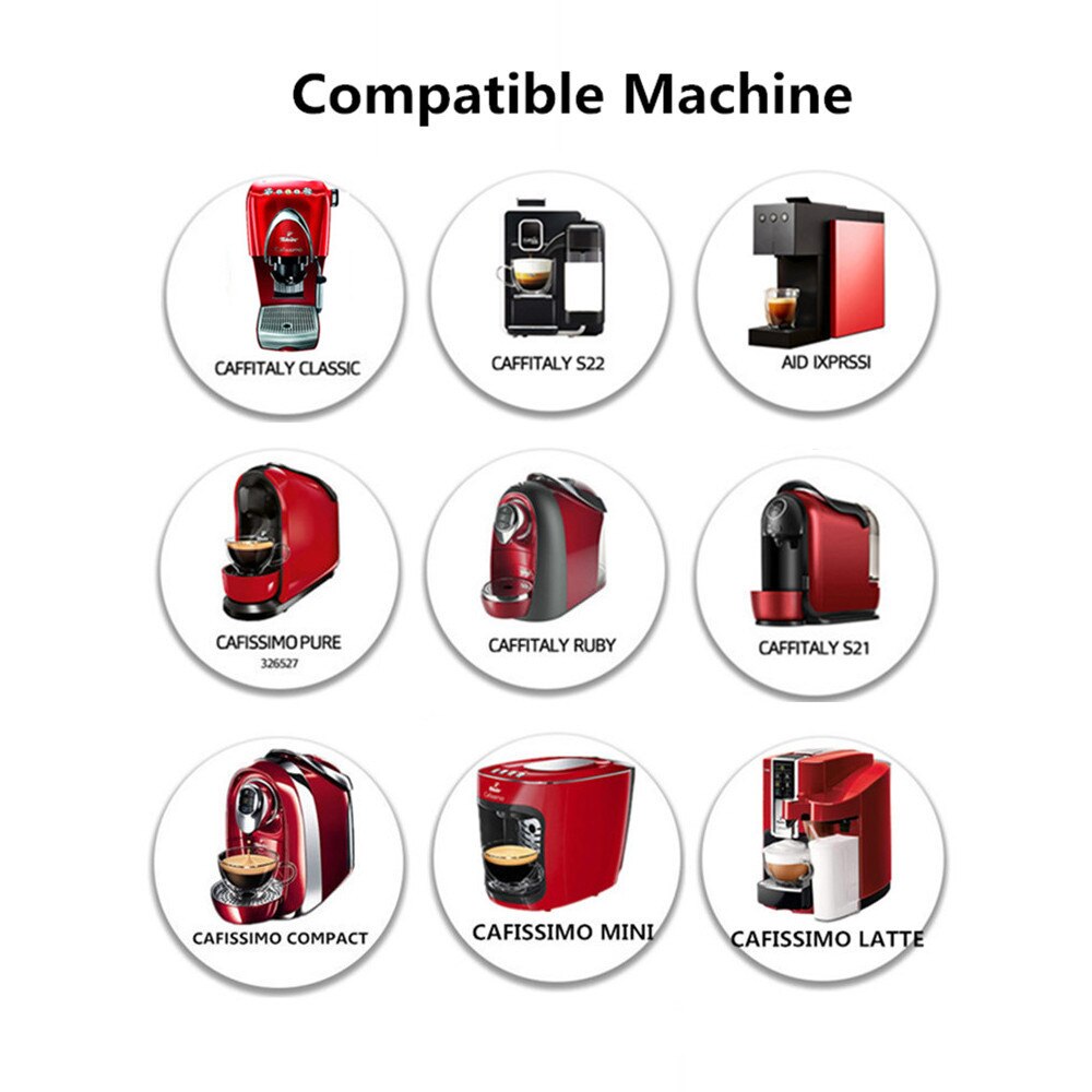 ICafilas Edelstahl Nachfüllbar wiederverwendbar Kaffee Kapsel Cafeteira Filter für Caffitaly & Tchibo Cafissimo Klassische Maschine