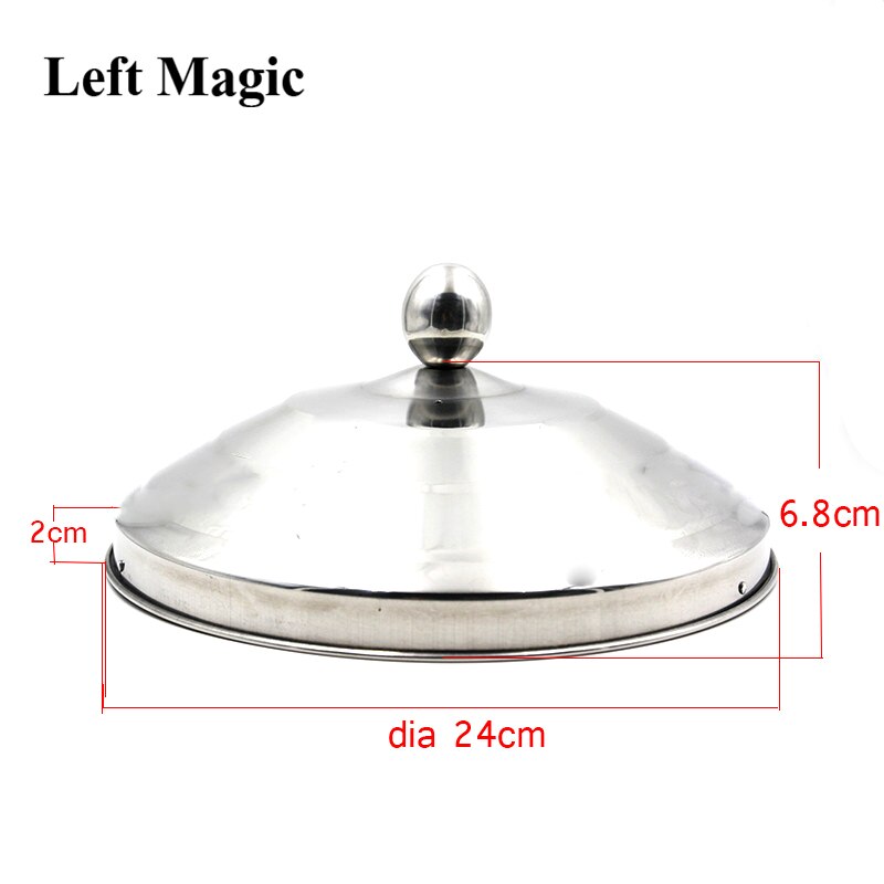 Grande Colomba Pan Di Collettore-Argento Doppio Strato/Carico Trucchi Magici Apparendo Oggetti di Scena la Magia Illusioni Accessori Trucco