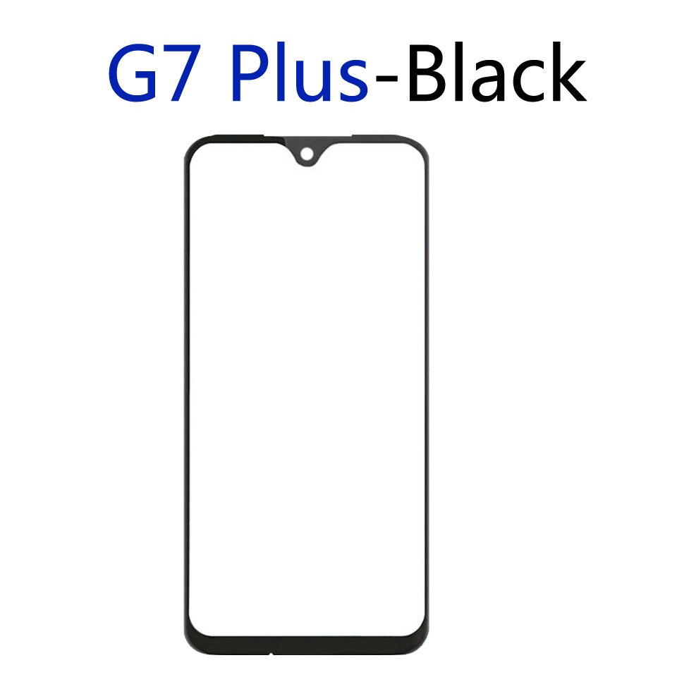 Voor Motorola Moto G7 / G7 Plus / G7 Power / G7 Play Lcd Front Touch Screen Glas Outer Lens vervanging: G7Plus-Black-No tool