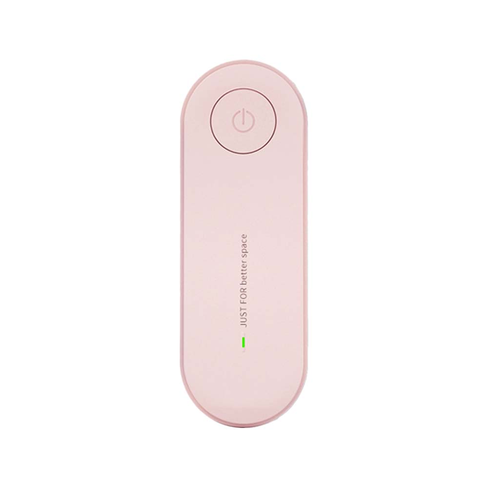 Portable Negative Ion Air Purifier Odor Deodorizer Durable Remove Dust Smoke Removal Formaldehyde Removal Mute Office Home Use: Roze / US Plug