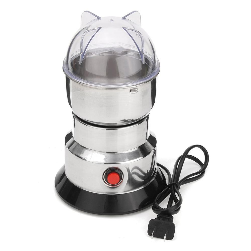 Moulin électrique à lames en acier inoxydable, multi-usage, pour herbes, épices, noix, grains de café, Machine de broyage domestique: Black