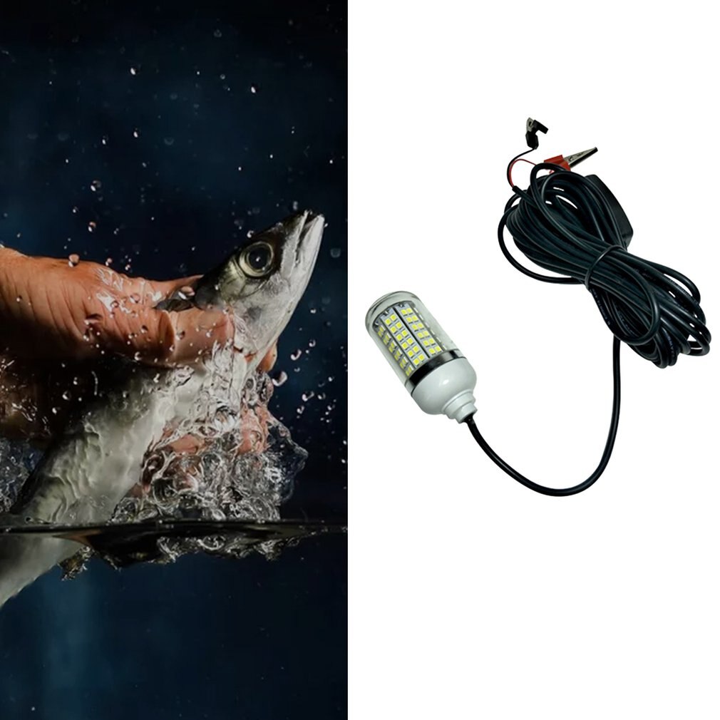 Udendørs 12v spænding vandtæt ledet fiskeri lys grønt lys fiskeri lys ført fiskelampe flåde fiskeri lokke fisk lys