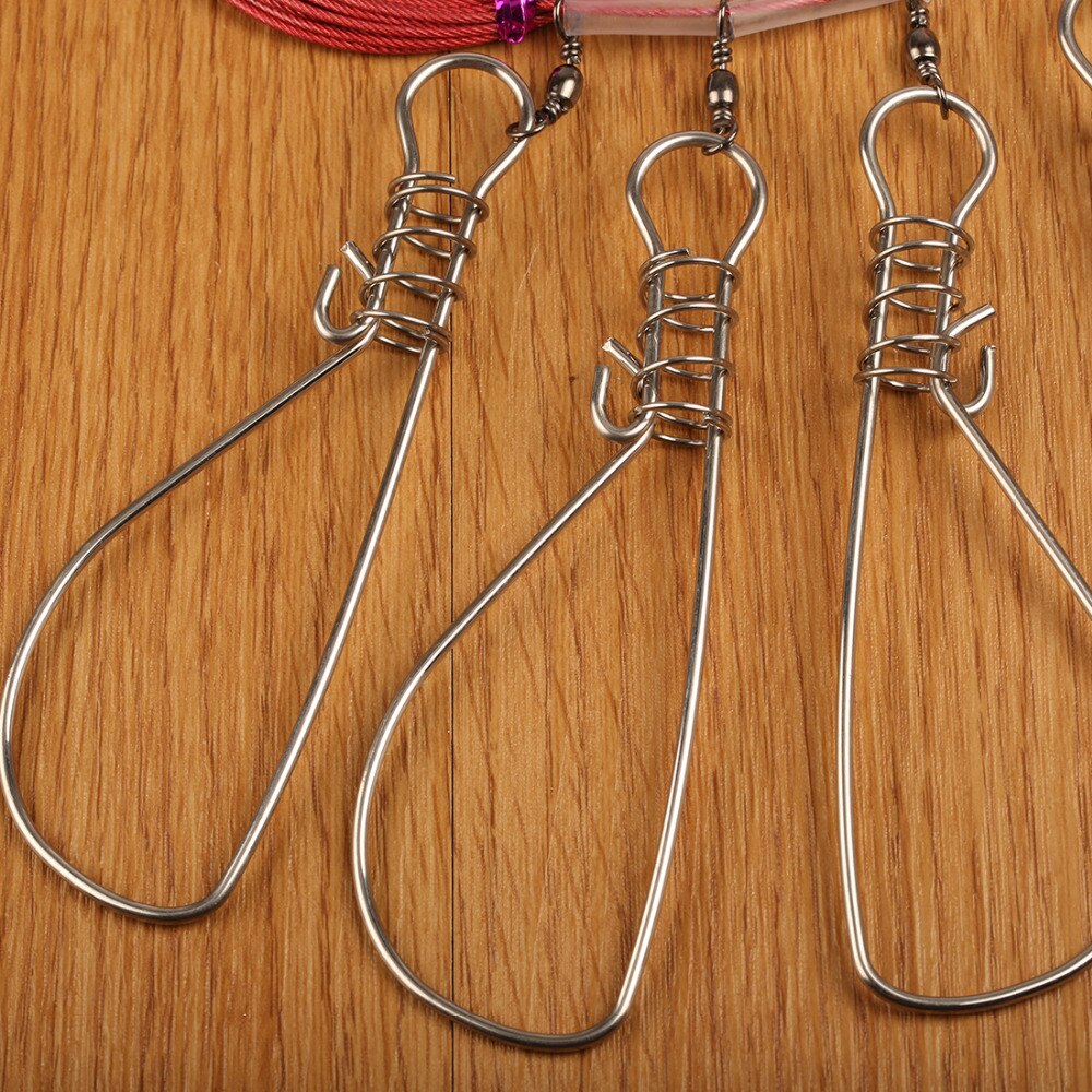 Verkoop 1pc 5 Snaps Rvs Touwen Float Vis Stringer Vissen Lock Vissen Touw voor Accessoires China Visgerei