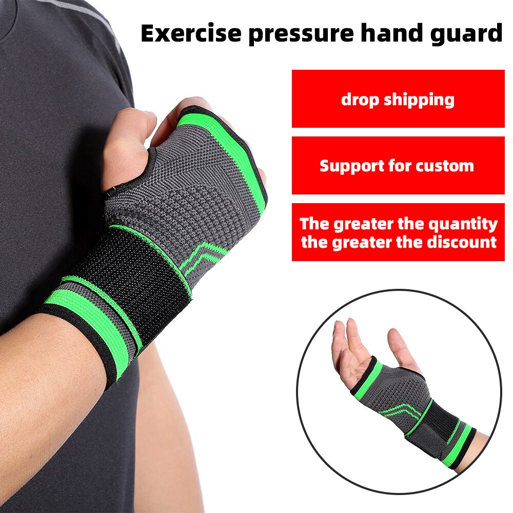 Ultradunne Ademende Mannen Polsband Artritis Pols Wraps Brace Mouwen Ondersteuning Handschoen Elastische Fitness Palm Basketbol Bileklik
