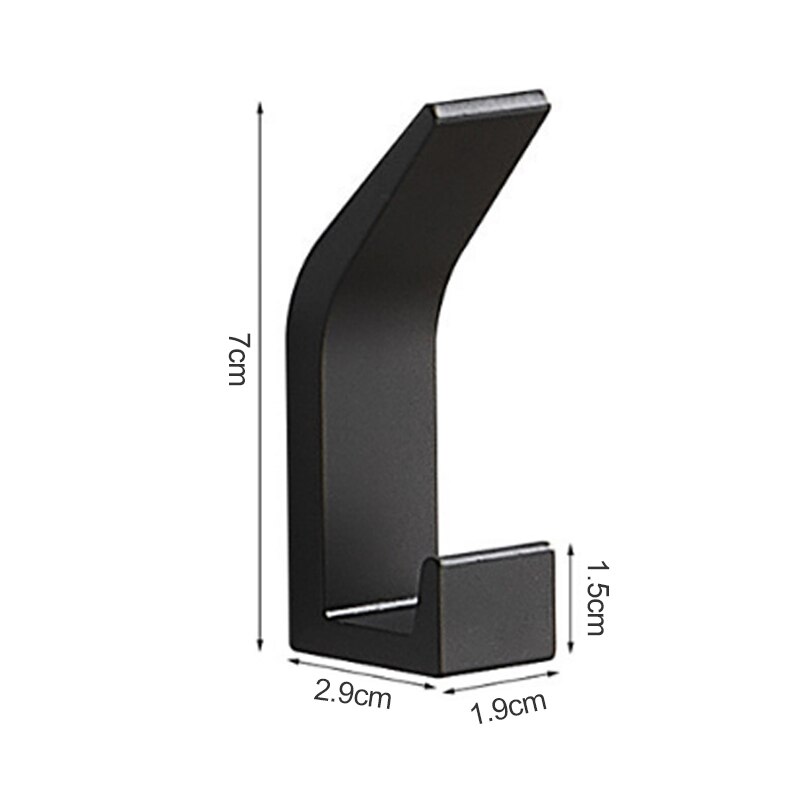 Zelfklevende Handdoek Sleutel Haak Badkamer Kleren Haak Voor Slaapkamer Robe Hook Kapstok Voor Woonkamer Keuken Accessoires