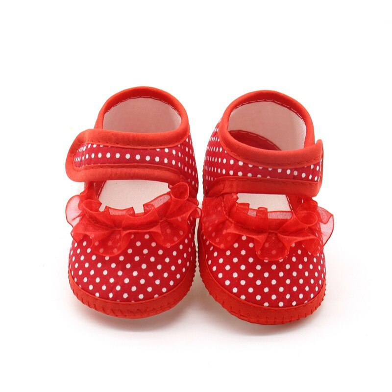 Bebé Zapatos de niñas de algodón infantil precaminante niño niñas chico Bowknot suave Anti-Slip primera cuna zapatos de 0-18 meses