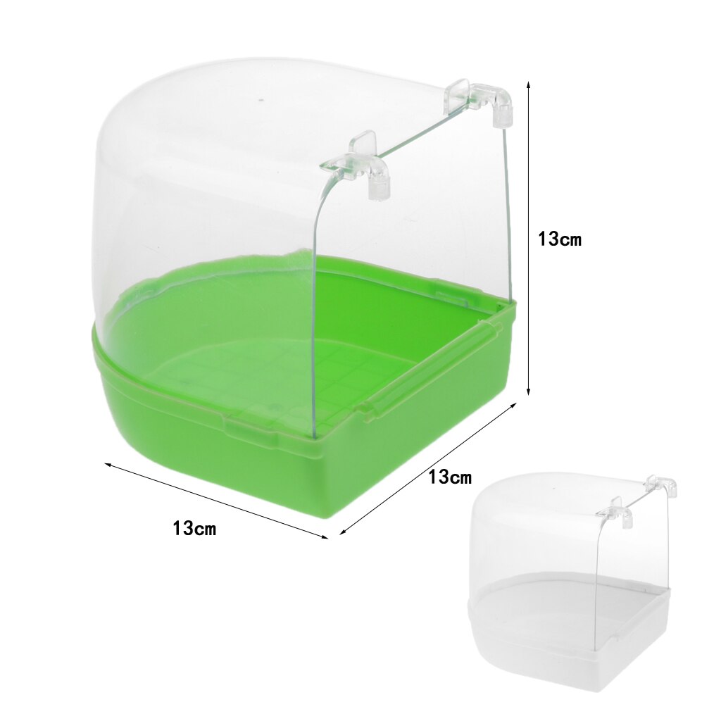 Baignoire à oiseaux suspendue | Cube, boîte de baignoire, bol Cage, accessoire pour oiseau perroquet 13x13x13 cm