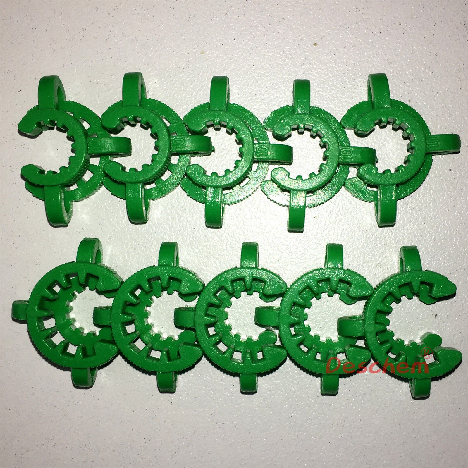 10#,10/19,Plastic Clip,Lab Keck Clamp,USE For Glass Ground Joint,10 Pcs/Lot