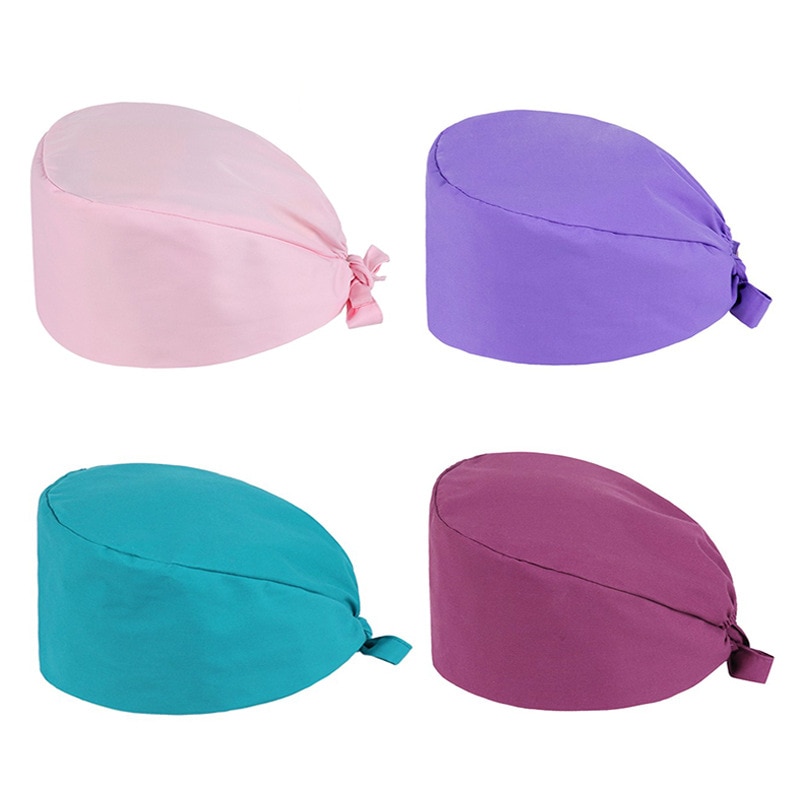 Casquettes solors en coton uni, chapeau de , respirant et ajustable pour hommes et femmes, chapeau de gommage pour laboratoire de beauté, animalerie