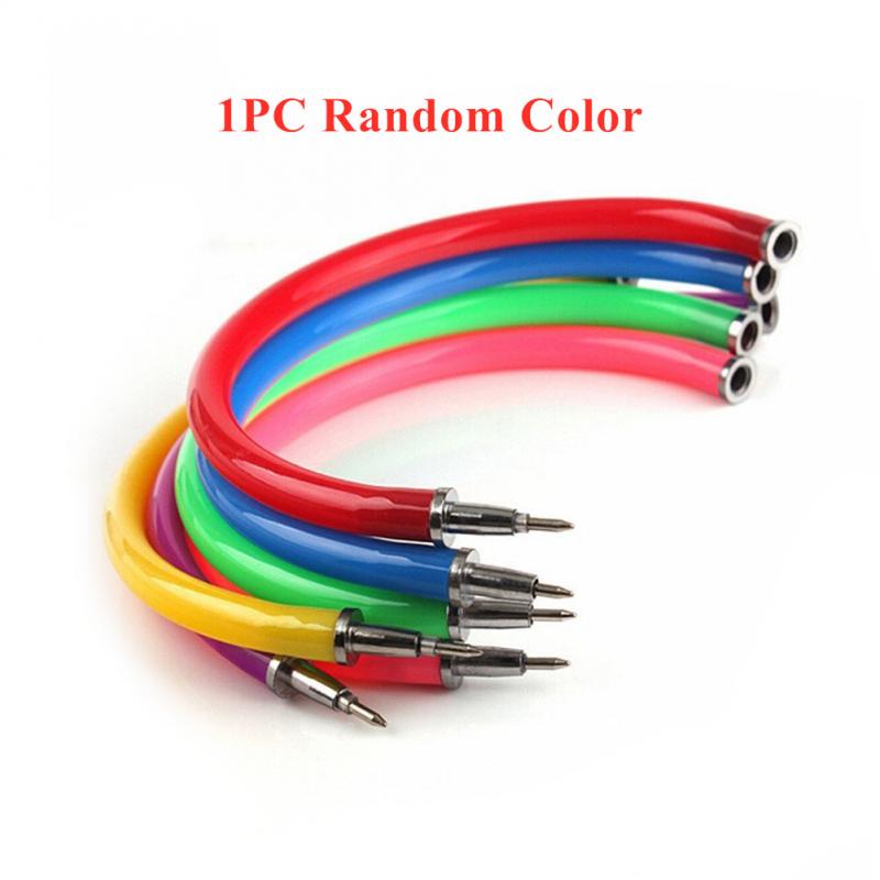 1PC Flexible Ball Pen Cute Soft Plastic Bangle Bracelet Ballpoint Pens School Office Supplies Promotional Pen: Default Title