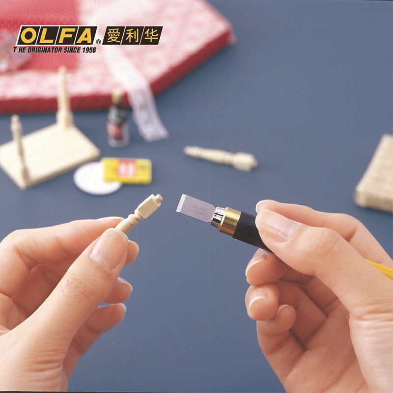 OLFA AK-4 JAPAN Cutter Art pen fixed blade Knife PRO Cutters with 4 Blades KB4-S / KB4-R / KB4-F Stainless Steel Blade